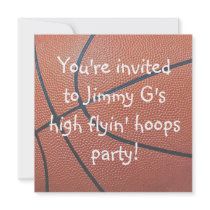 Team Spirit_Basketball texture Birthday party
