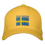 TEAM Sweden 2010 Dated Customisable embroidered hats