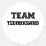 Team Technicians Round Sticker