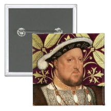 Team Tudor - Portrait of King Henry VIII Button