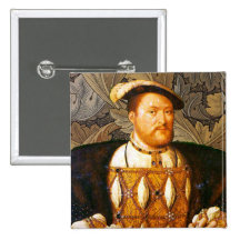 Team Tudor - Portrait of King Henry VIII Pins