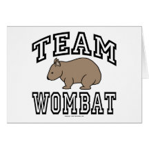 Team Wombat Card
