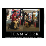 Team Work Greeting Cards