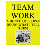 TEAM work joke flyers