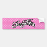 TeamMom Black Logo with Pink Dots #2 Bumper Sticker