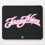TeamMom Pink Logo with Black Dots #1 Mouse Mats
