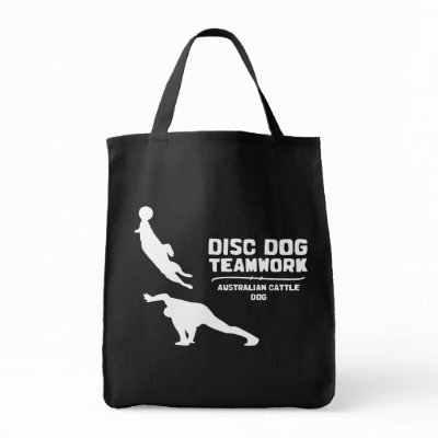 Teamwork Australian Cattle Dog Tote Bag by MenagerieMayhem
