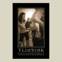 Teamwork Demotivational Print posters