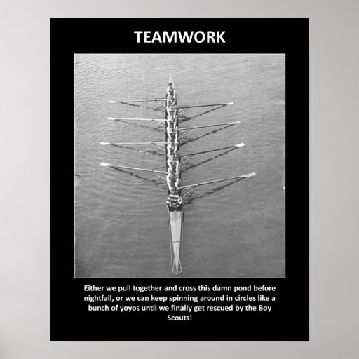 teamwork-either-we-pull-together-and cross-this print