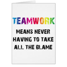 Teamwork Greeting Cards