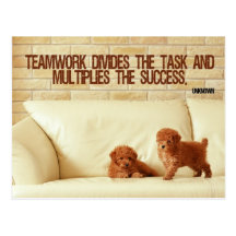 Teamwork Inspirational Postcard