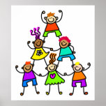 Teamwork Kids Posters