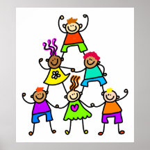Teamwork Kids Posters