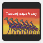 Teamwork makes it easy Stickers