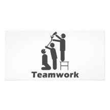 Teamwork - Motivational Merchandise Personalized Photo Card