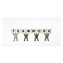Teamwork Custom Photo Card