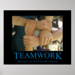 Teamwork Poster posters