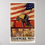 Teamwork Wins posters