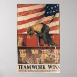 Teamwork Wins Posters