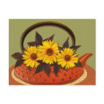 teapot bouquet postcards