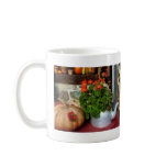 Teapot Filled With Geraniums Coffee Mugs