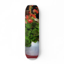 Teapot Filled With Geraniums