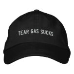 tear gas sucks embroidered hats