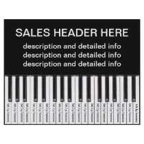 Tear-Off Advertising Flyer Personalised Keyboard