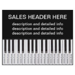 Tear-Off Advertising Flyer Personalised Keyboard