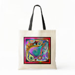 Teardrop Universe Vivid Tote bags