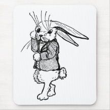 Tearful Rabbit Mouse Pad