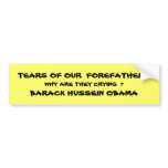 TEARS OF OUR  FOREFATHERS, WHY ARE THEY CRYING ... bumper stickers