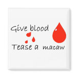 Tease Macaw magnets