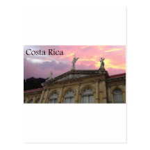 teatro nacional costa rica sunset post cards