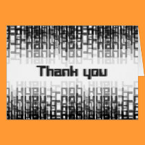 Tech Retro Thank You cards