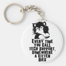 Tech Support $6.95 Collectable Art Key Chain
