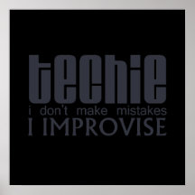 Techie Improvise Poster