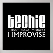Techie Improvise Poster