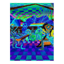 Techies Band Geometrix Series by CricketDiane Post Cards