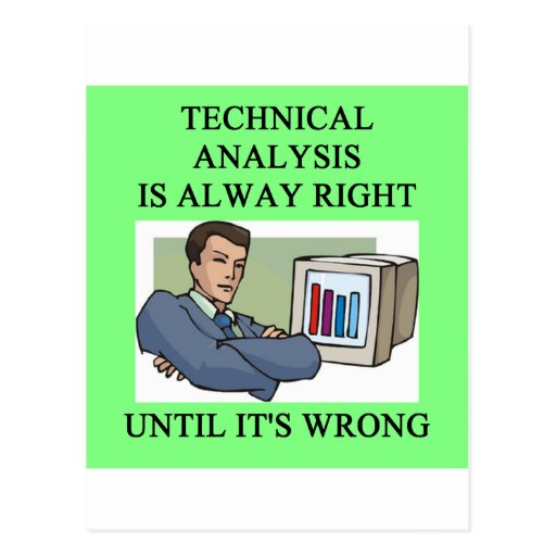 technical analysis joke post card