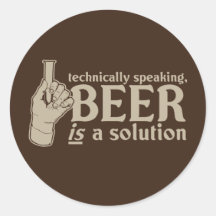 technically speaking, beer is a solution sticker