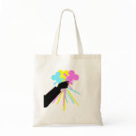 Technicolor Love Bouquet Canvas Bag