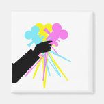 Technicolor Love Bouquet Fridge Magnet