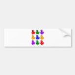 Technicolor Octopus Bumper Stickers