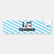 Techno Bumper Sticker