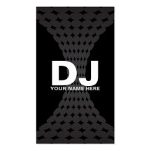 Techno Gradient  DJ Business Cards