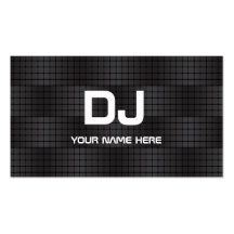 Techno Gradient  DJ Business Cards