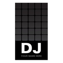 Techno Gradient  DJ Business Cards