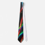 Techno Melted Sticky Metallic Liquid Plastic Neck Ties