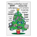 technology digital geeky christmas card
